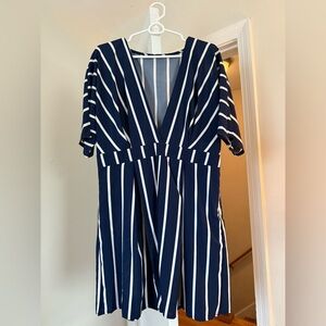 EUC Large striped dress